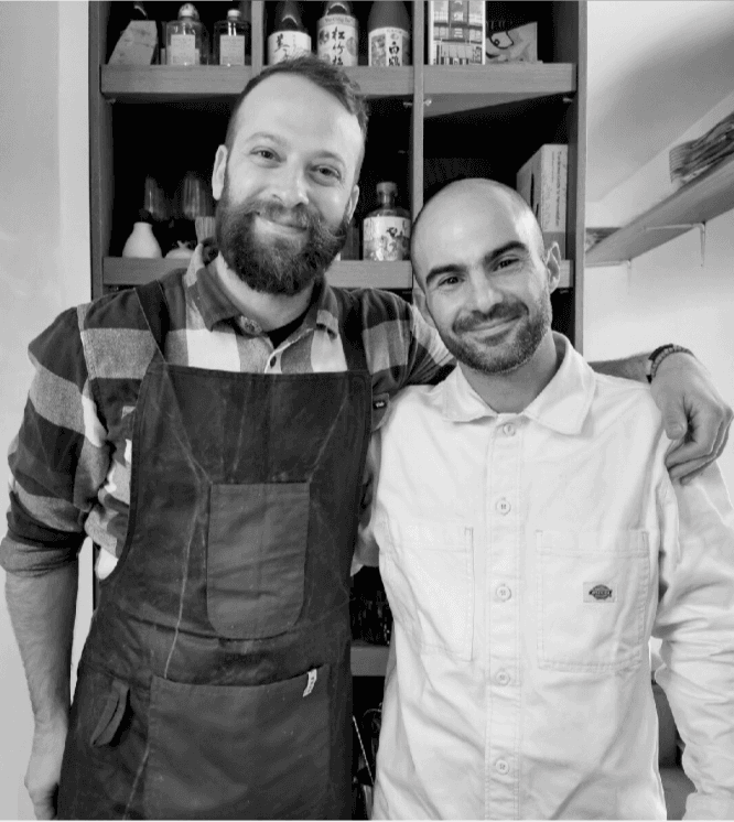 Yiannis and Dimitris, founders of Ramen Tales