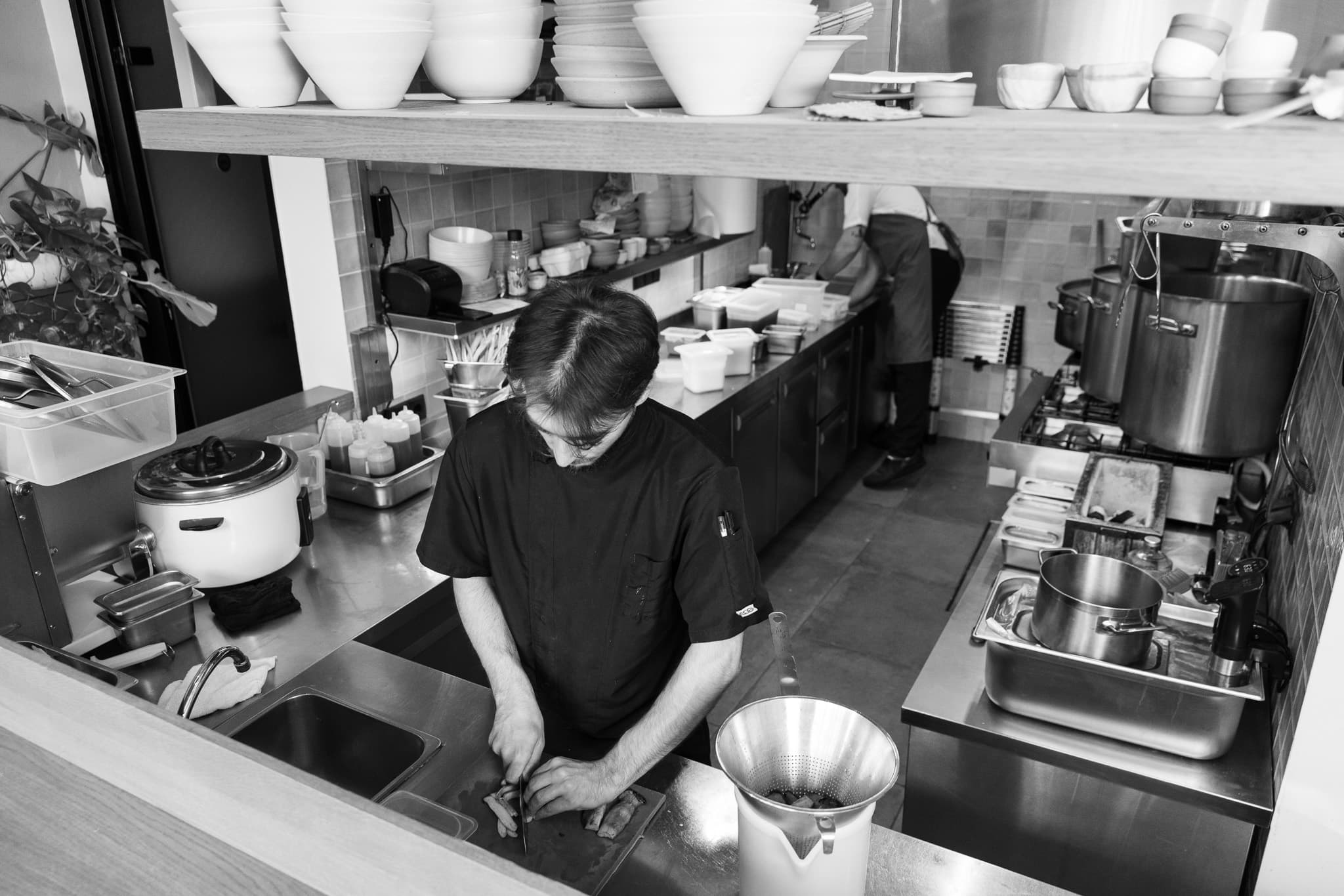 The Ramen Tales kitchen brigade at work